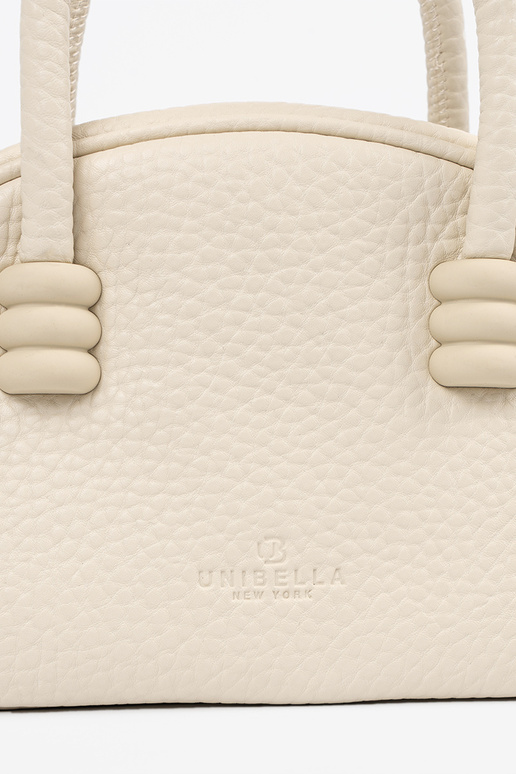 Heldere beige portemonnee met riempjes