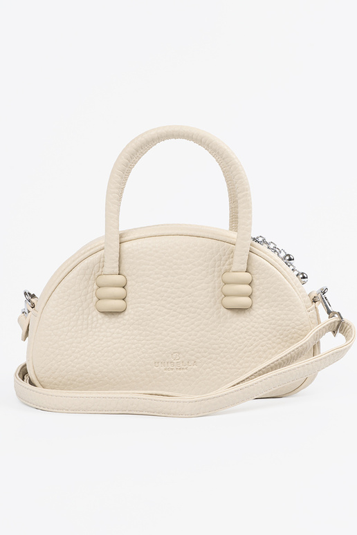 Heldere beige portemonnee met riempjes