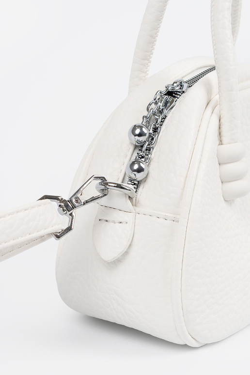 Witte portemonnee met riempjes