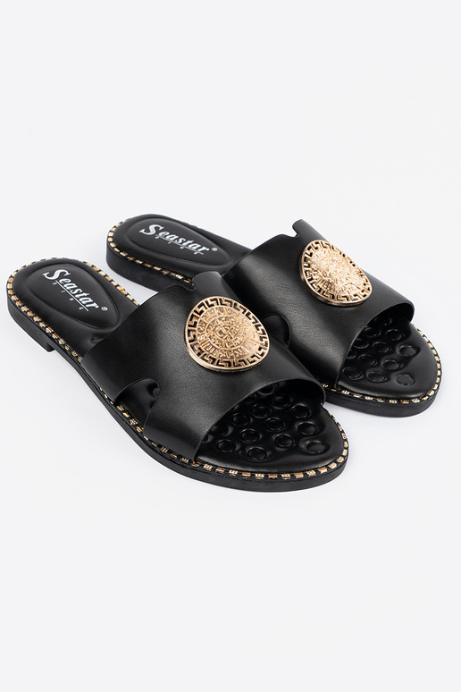 Slippers zInart met gouden decoratie Slippers zInart met gouden decoratie