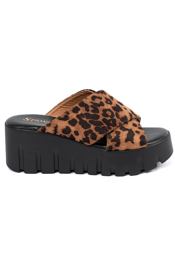 van suède slippers dames op...