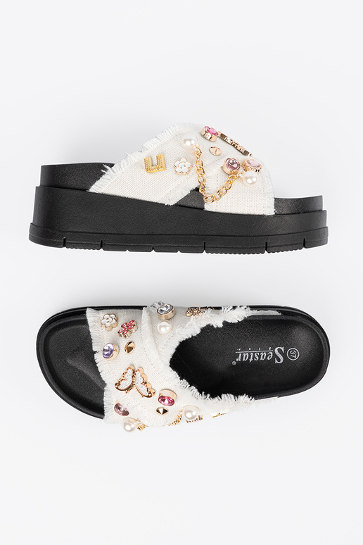 Initte kleur slippers met zInart...