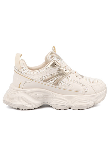 Ivory kleurige sportieve...