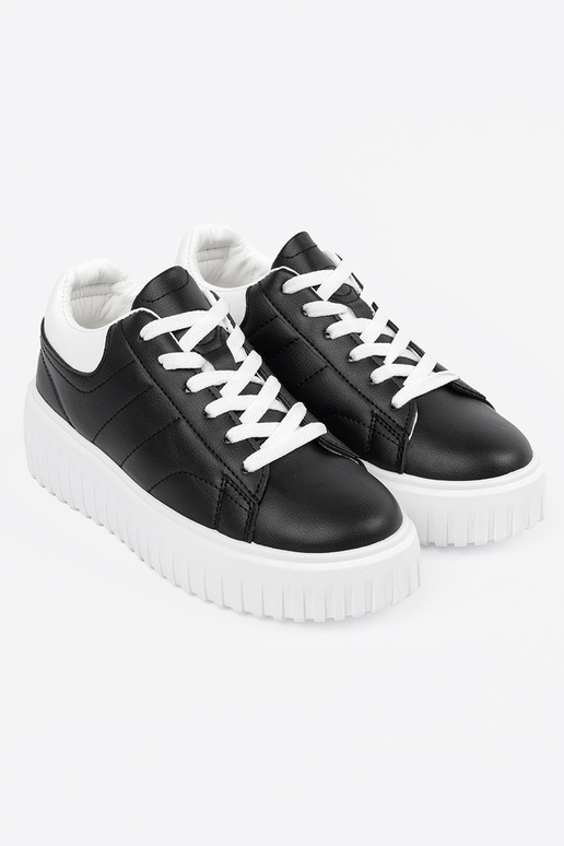 Zwarte dames sportieve schoenen met...