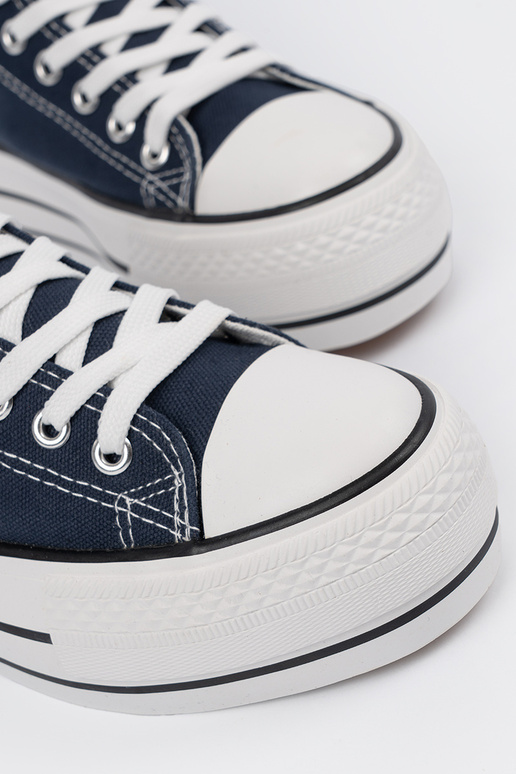 Blauwe kleur dames schoenen met platform Blauwe kleur dames schoenen met platform