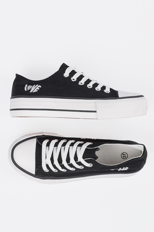 Zwarte kleur dames casual schoenen...