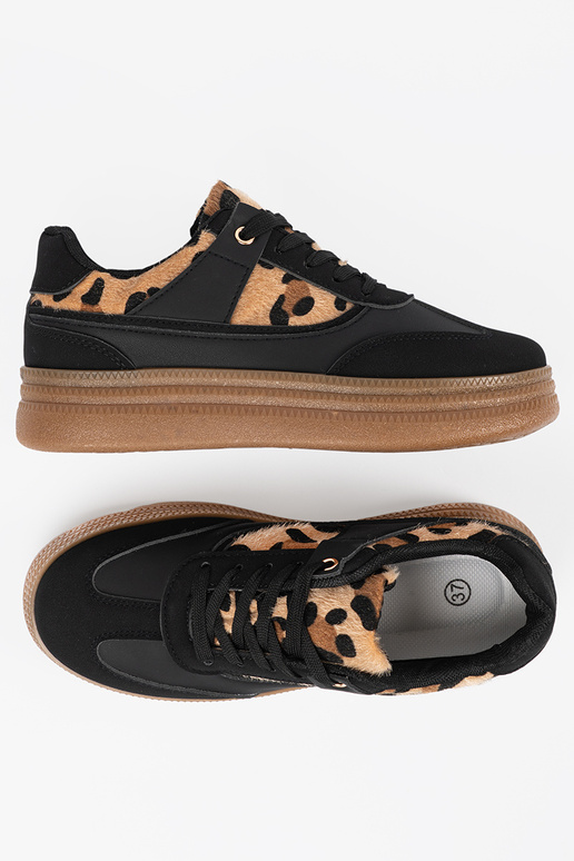 Dames zwarte sportschoenen met... Dames zwarte sportschoenen met...