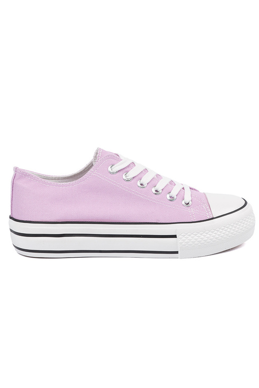 Roze dames schoenen met een platform
