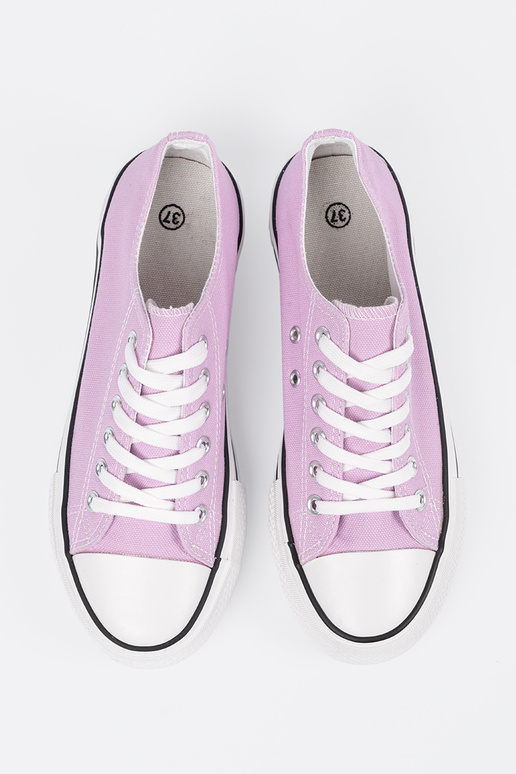 Roze dames schoenen met een platform