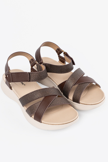 Witte platte sandalen,... 2