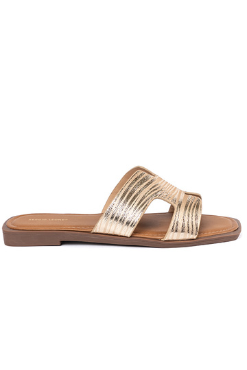 Gouden slippers met...