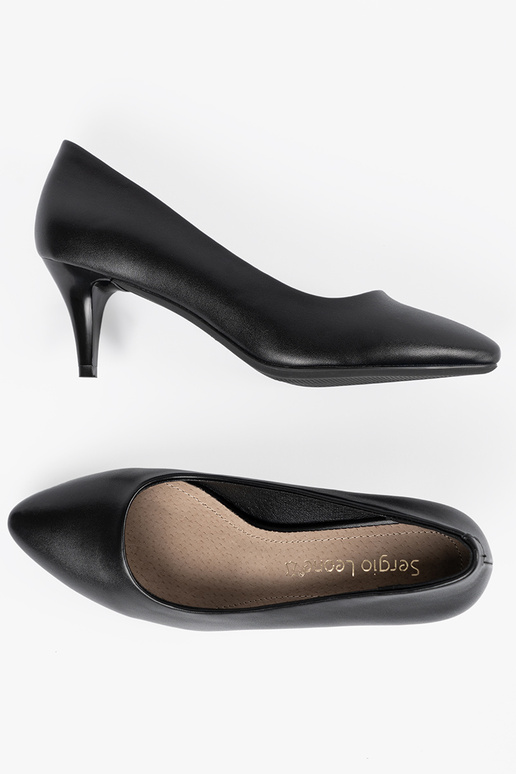 Zwarte klassieke hoge hakken, Sergio...