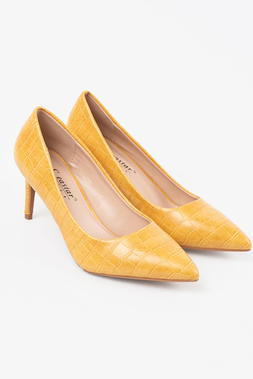 Geel klassieke hoge hakken... 2