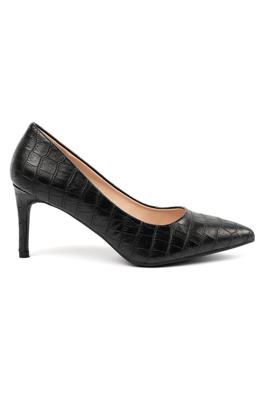 Zwarte klassieke pumps met een patroon Zwarte klassieke pumps met een patroon