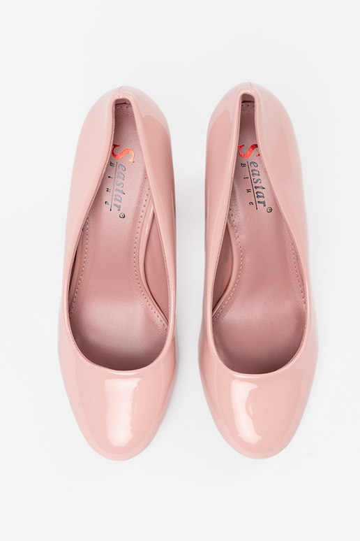 Roze lakleren hoge hakken