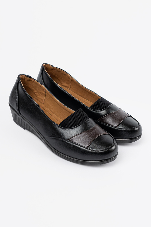 Zwarte klassieke dames instappers