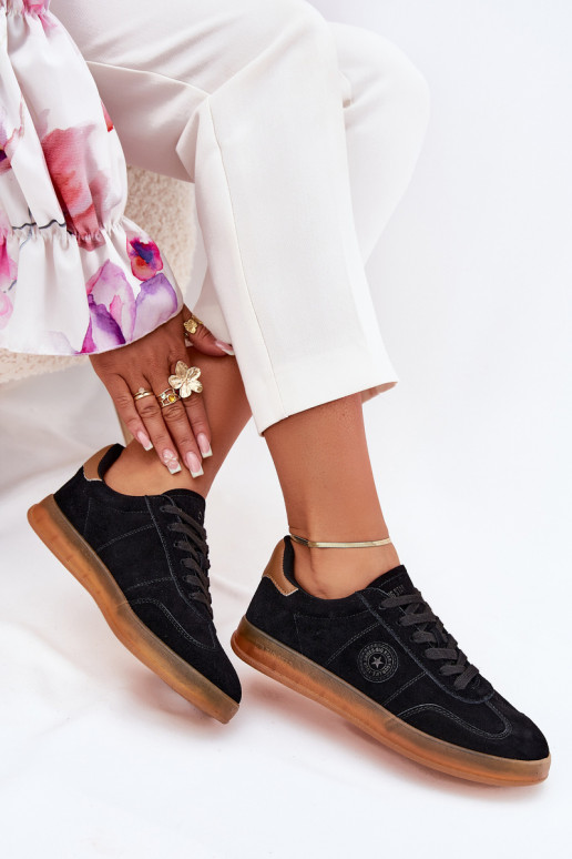 van suède Sneakers model schoenen Dames Big Star RR274851 HI-POLY SYSTEM zInart