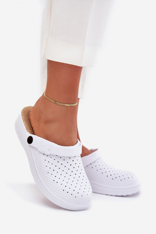 LichtgeInicht pantoffels Slippers Klompen Dames Initte kleur Faylina