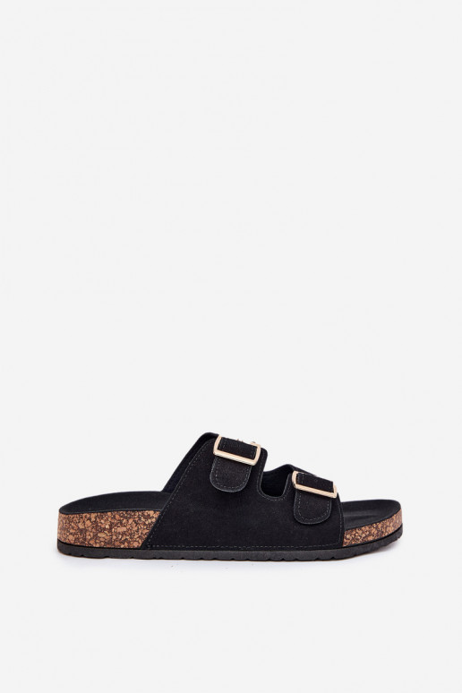 Damespantoffels Ze gouden kleurmi met gespenmi I Przeszyciami zInart Lunera Damespantoffels Ze gouden kleurmi met gespenmi I Przeszyciami zInart Lunera