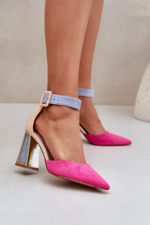 sandalen met hakken Ze Szpiczastymi Noskami roze Gekkaria sandalen met hakken Ze Szpiczastymi Noskami roze Gekkaria