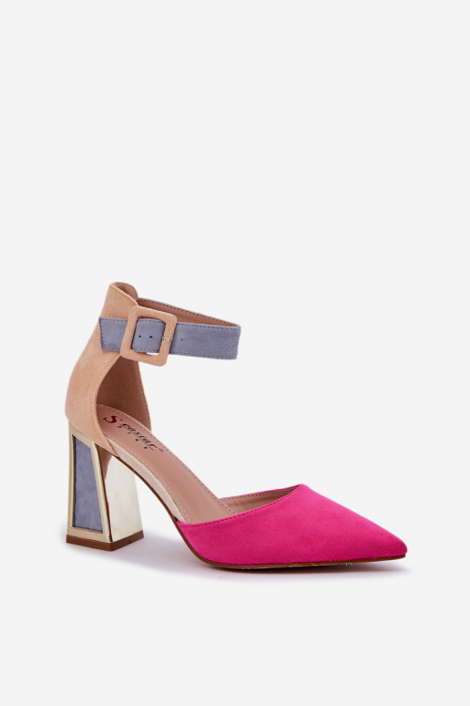 sandalen met hakken Ze Szpiczastymi Noskami roze Gekkaria sandalen met hakken Ze Szpiczastymi Noskami roze Gekkaria