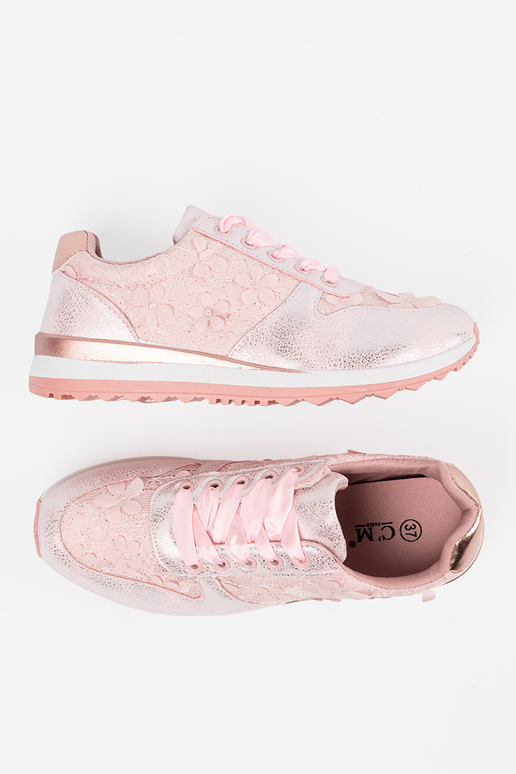 roze Sneakers z kIniatoInym motyInem roze Sneakers z kIniatoInym motyInem