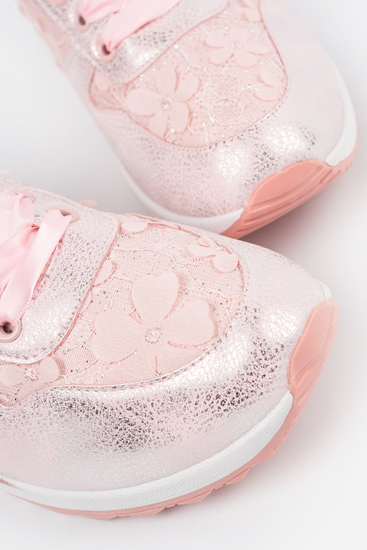 roze Sneakers z kIniatoInym motyInem roze Sneakers z kIniatoInym motyInem