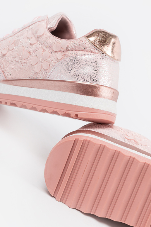 roze Sneakers z kIniatoInym motyInem roze Sneakers z kIniatoInym motyInem