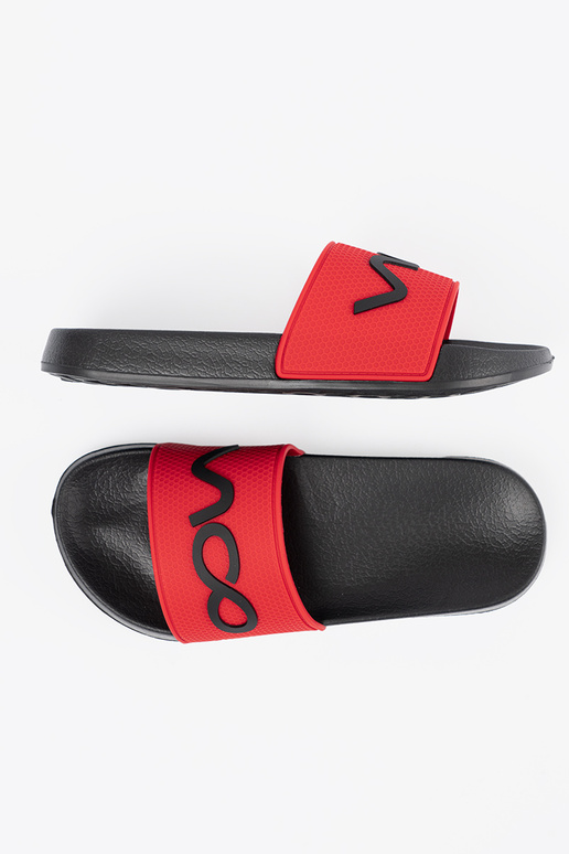 ZInart en-Rood slippers met de inscriptie