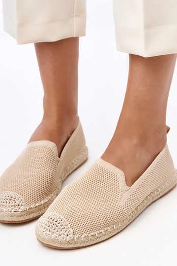 Zandkleurige espadrilles op platform Luna 2