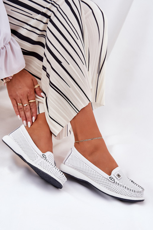 Leer dames mocassins S.Barski LR51-673 Initte kleur