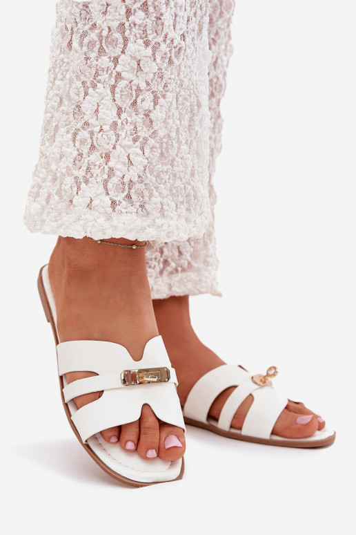 gelijk aan Damespantoffels Z met strepenem I gouden kleurm Detalem Initte kleur Kerenza