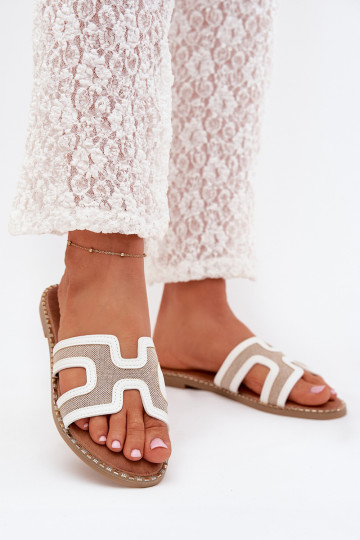 Damespantoffels met brede hakken Initte kleur Vereya 2