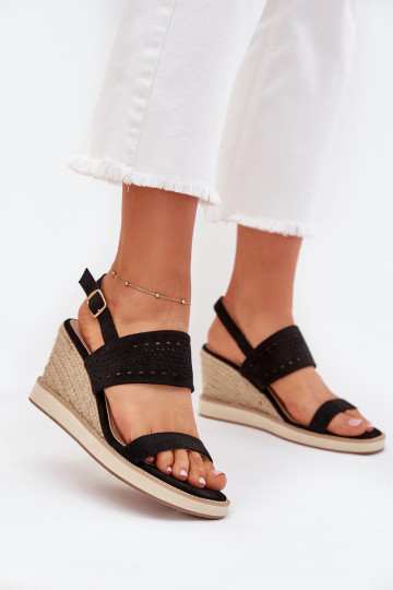 Dames sandalen met elementen van opengeInerkt Op de INig Met Vlecht zInart Zolira