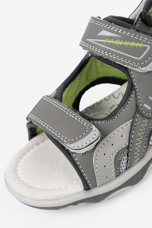 sandalen jongensachtig In kolorze grijsm sandalen jongensachtig In kolorze grijsm