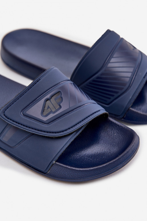 Slippers Het heeftnnen met zelfklevende bevestigingsmiddelen 4FMM00FFLIM091-31S donkerblauIn