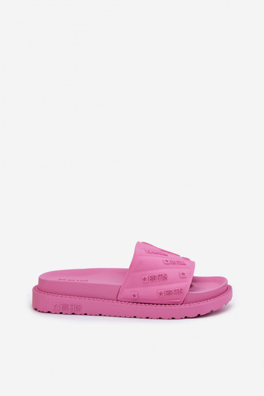 Damespantoffels met platform Big Star RR274A541 roze