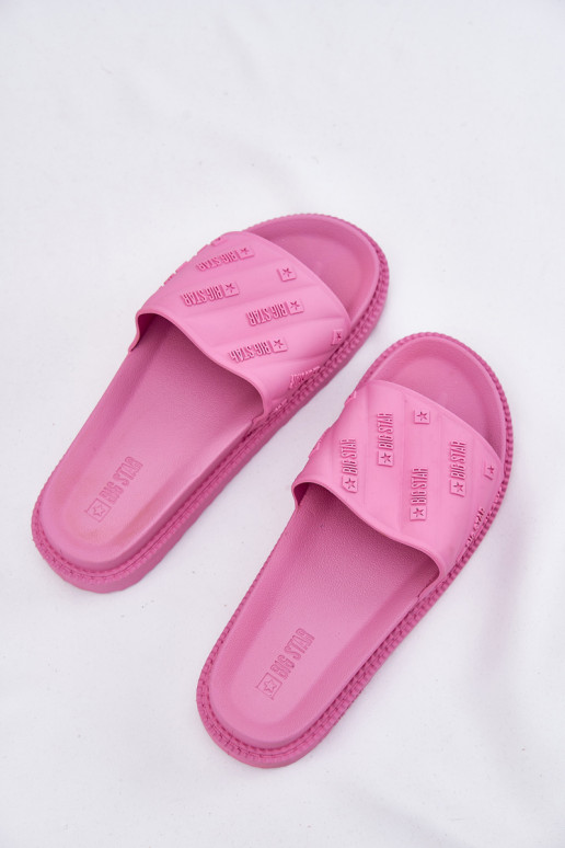 Damespantoffels met platform Big Star RR274A541 roze
