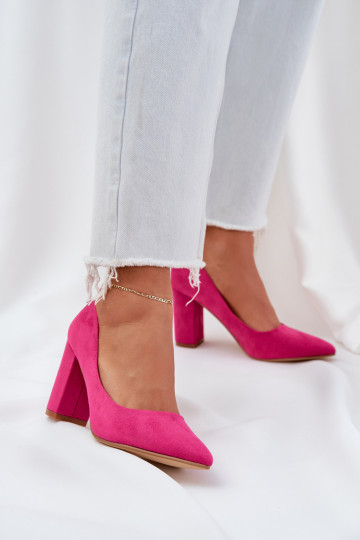 Hakken van eco-suèdeoIne roze Florena 2