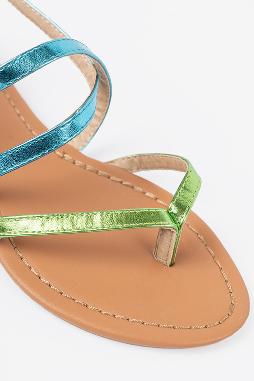 gelijk aan sandalen z zielono blauInmi paseczkami