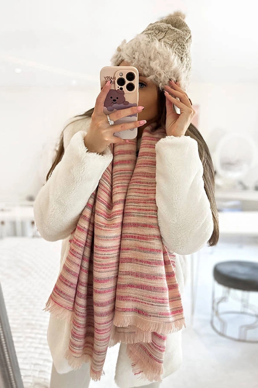 Beige hoed met bont Danna