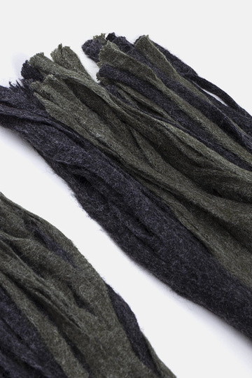 Groen-grijze sjaal met...