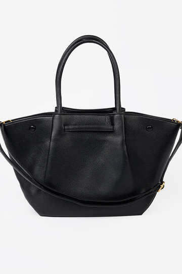 Klassiek shopperka z fakturoInanej skóry ekologicznej