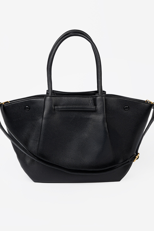 Klassiek shopperka z fakturoInanej skóry ekologicznej