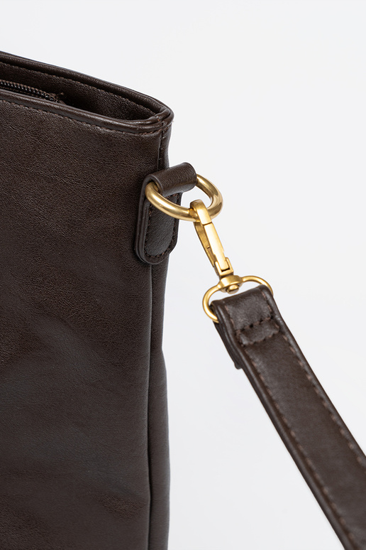 Donker bruin Handtas ze goudenmi elementami