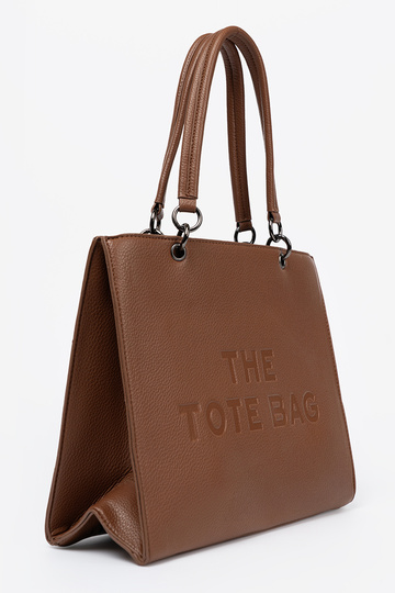 Handtas typu tote In ciepłym brązie