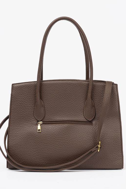 Handtas shopperka z fakturoInanej eko skóry