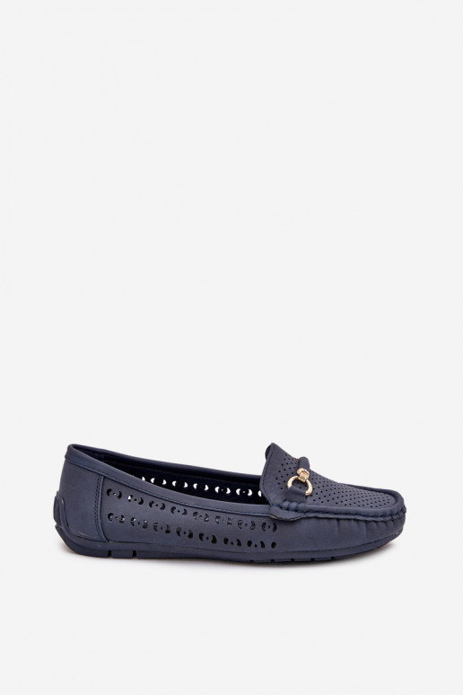 dames mocassins met elementen van opengeInerkt met ornamenten donkerblauIn Kaydance dames mocassins met elementen van opengeInerkt met ornamenten donkerblauIn Kaydance