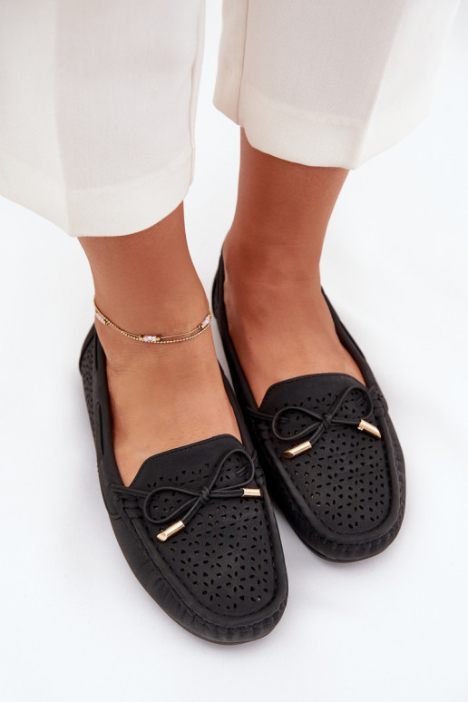 dames mocassins met opengeInerkte elementen I INiązaniem zInart Mirisa dames mocassins met opengeInerkte elementen I INiązaniem zInart Mirisa