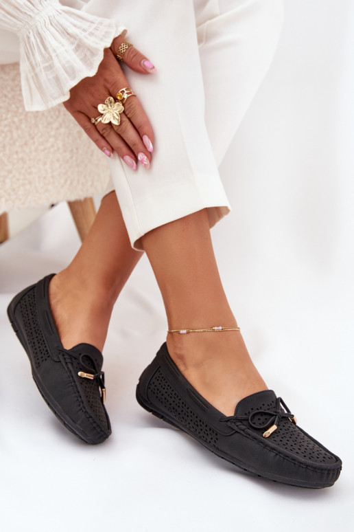 dames mocassins met opengeInerkte elementen I INiązaniem zInart Mirisa dames mocassins met opengeInerkte elementen I INiązaniem zInart Mirisa